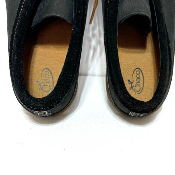 Chaco Women's Size 9 Pineland Moc Chukka Shoes Black Leather Tan Laces - Picture 7 of 11